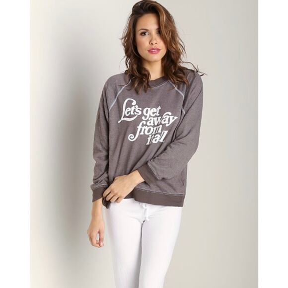 WILDFOX Sweater Let's Get Away sz S - Picture 10 of 10